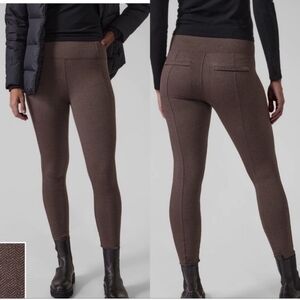 Athleta Delancey Herringbone Tights Leggings Brown size XS